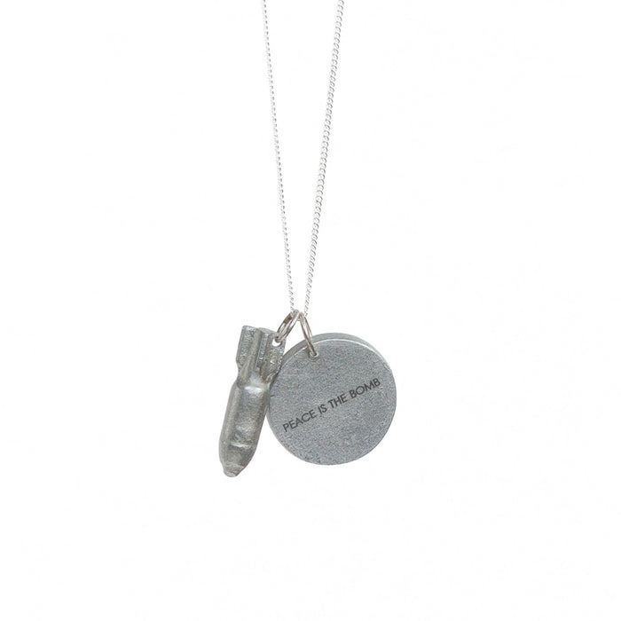 Peace is the Bomb Jewelgram Necklace