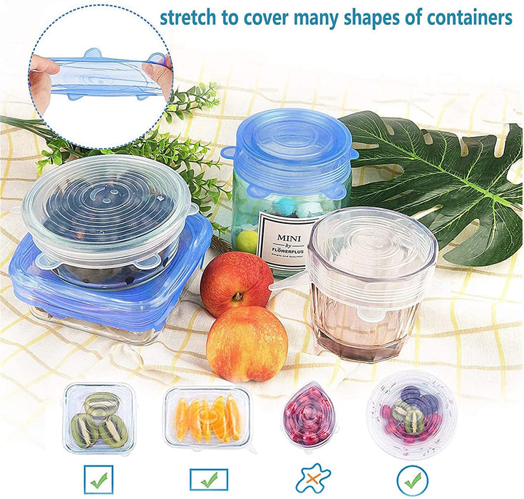 Flexible Silicone Lids Food Wrap