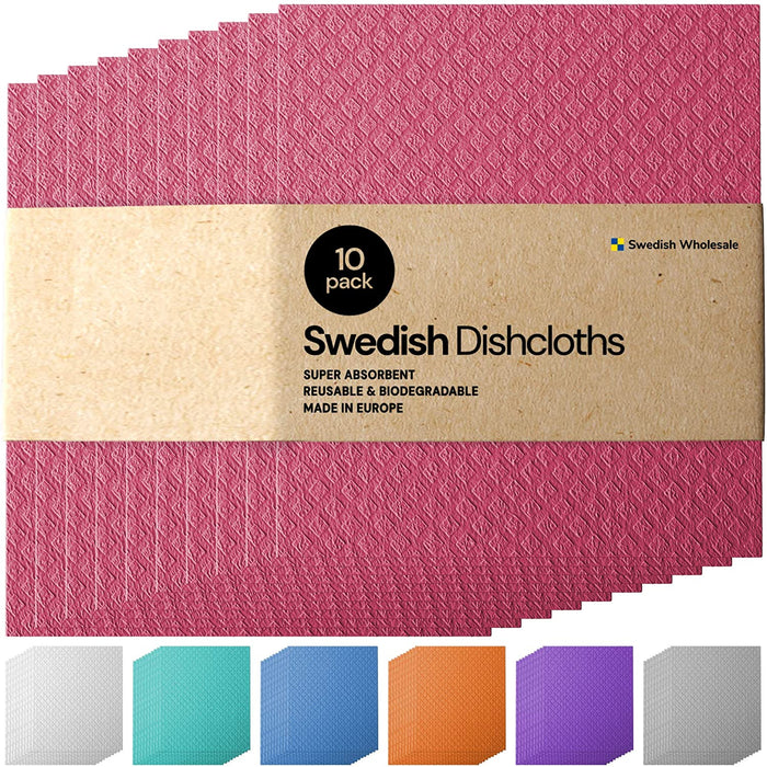 Compostable Swedish Dish Cloths, Set of 4