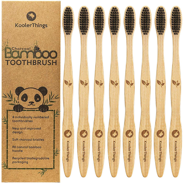 Eco Brush Bamboo Toothbrush - Medium - Food Cycle KC