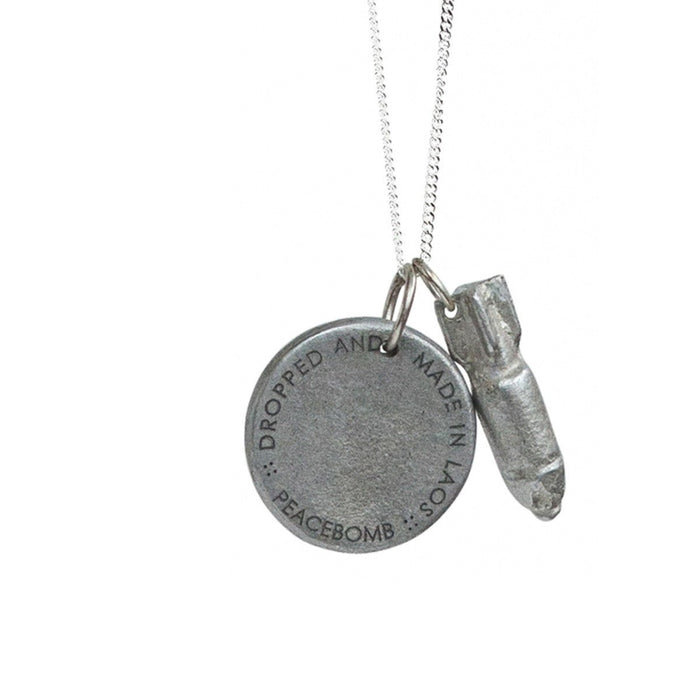 Peace is the Bomb Jewelgram Necklace