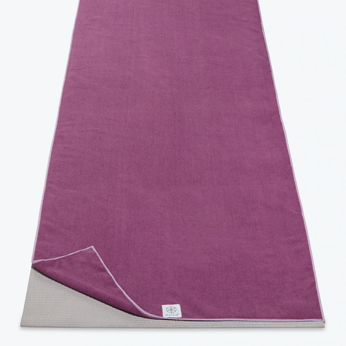Gaiam Yoga Towel - Mat Sized Active Dry Non Slip Moisture Wicking