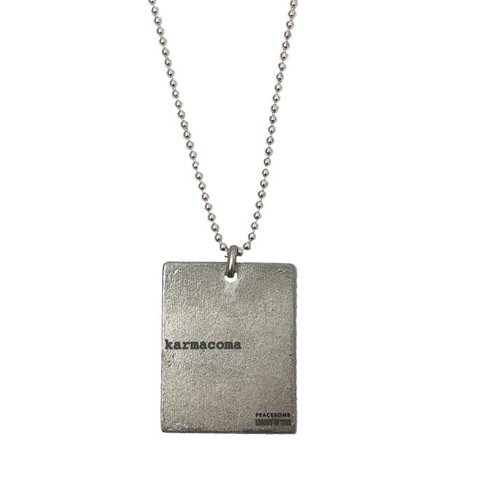 "Karmacoma" Rectangle Necklace- Massive Attack X Legacy of War Collaboration