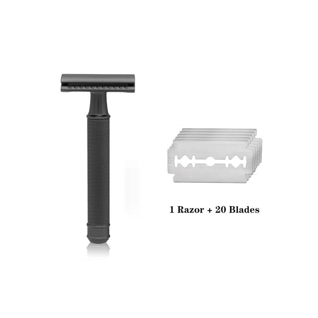Double Edge Manual Shaver w/ 20 Blades